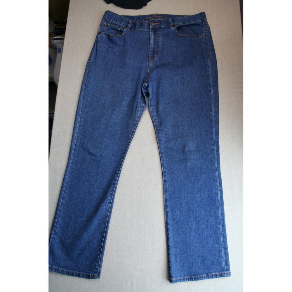 Lauren Ralph Lauren Classic Straight Leg Jeans Womens 12 Medium Wash Denim Blue